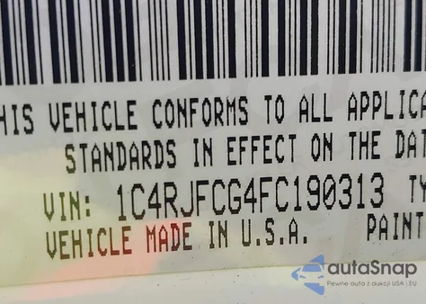 2015 Jeep Grand Cherokee High Altitude из США, поврежденный, VIN 1C4RJFCG4FC190313